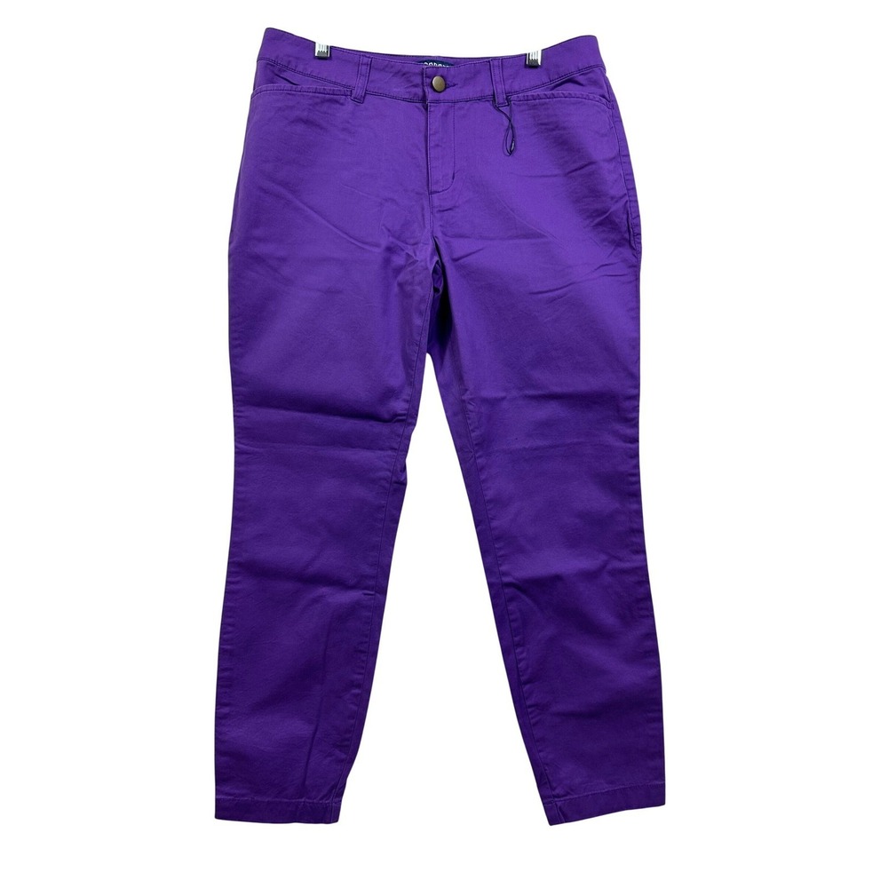 Women's Cropped Ankle Pants in Purple